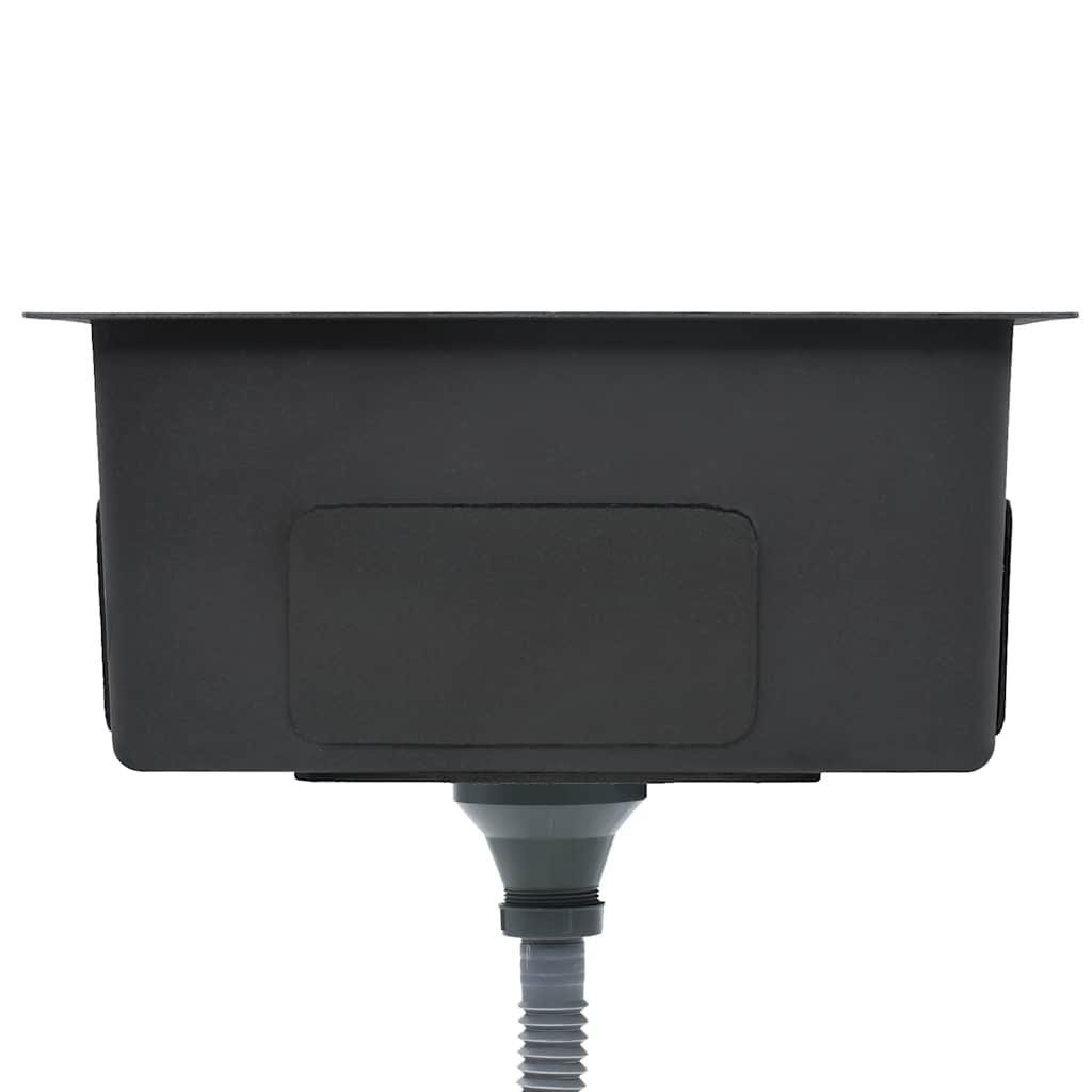 vidaXL Handgefertigte Küchenspüle Edelstahl