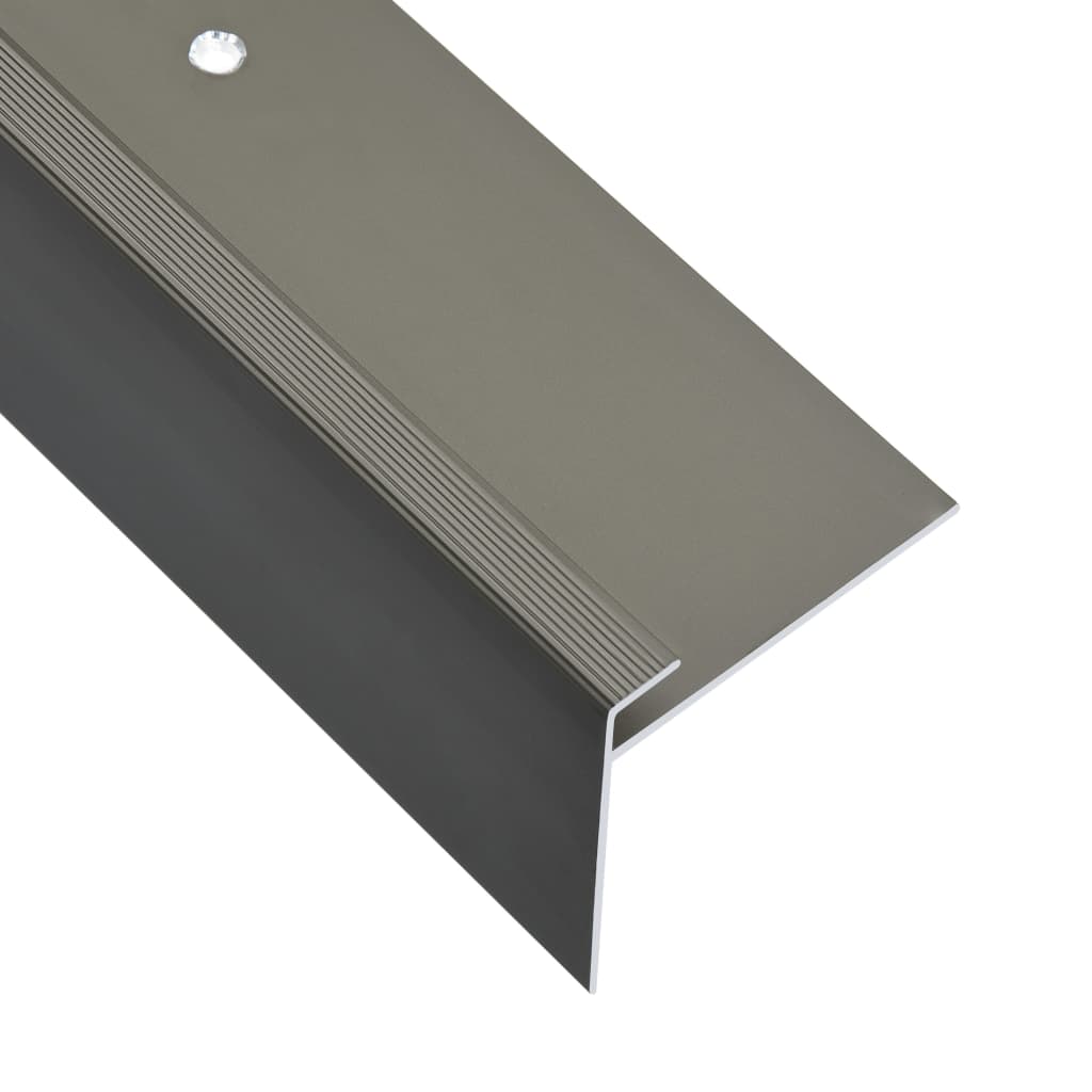 vidaXL Treppenkanten in F-Form 15 Stk. Aluminium 90 cm Silbern