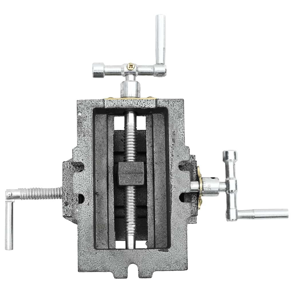 vidaXL Schraubstock Kreuztisch Handbetrieben 70 mm