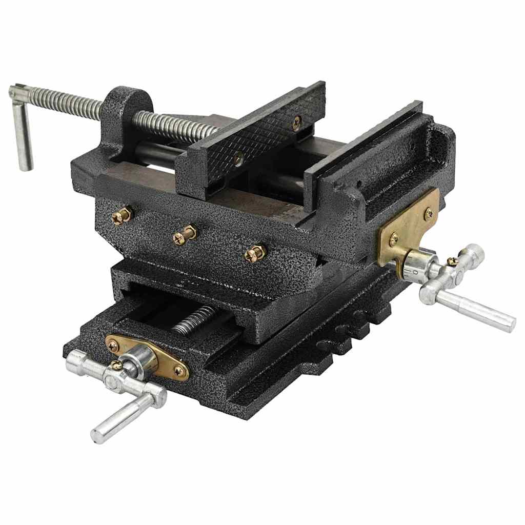 vidaXL Schraubstock Kreuztisch Handbetrieben 70 mm