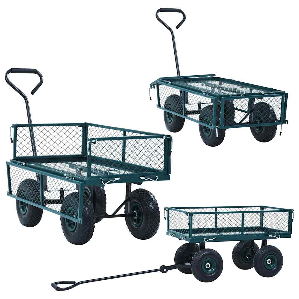 vidaXL Gartenwagen Grün 250 kg