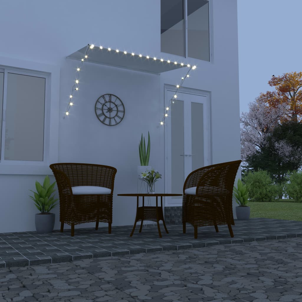 vidaXL Einziehbare Markise mit LED 100×150 cm Anthrazit