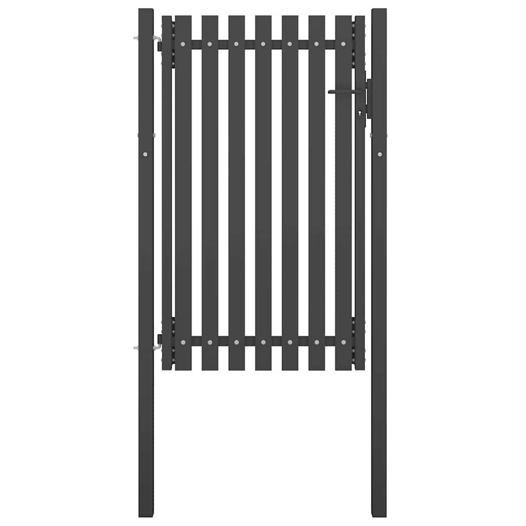 vidaXL Gartentor aus Stahl 100 x 75 cm Anthrazit