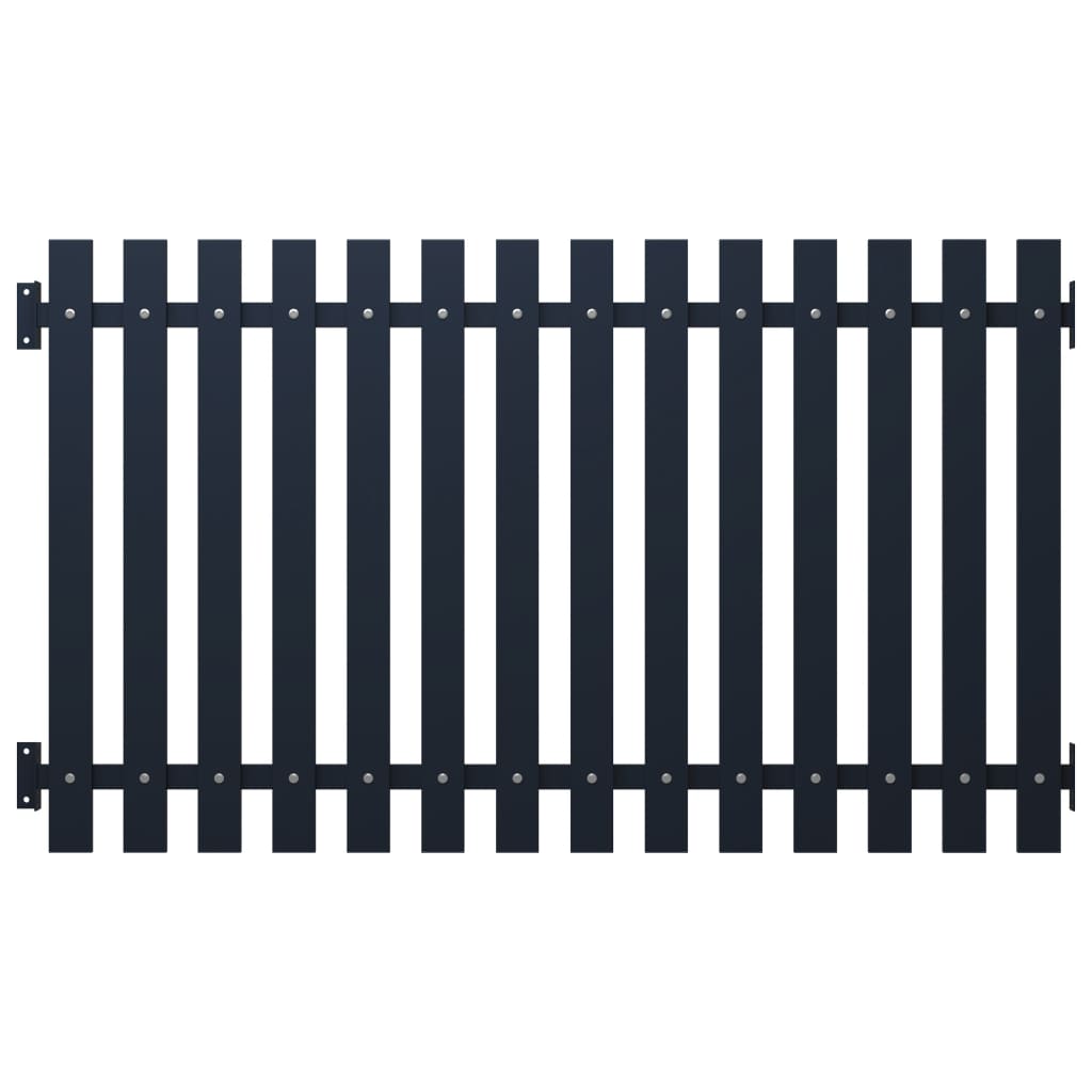 vidaXL Zaunelement Anthrazit 178 x 75 cm Pulverbeschichteter Stahl