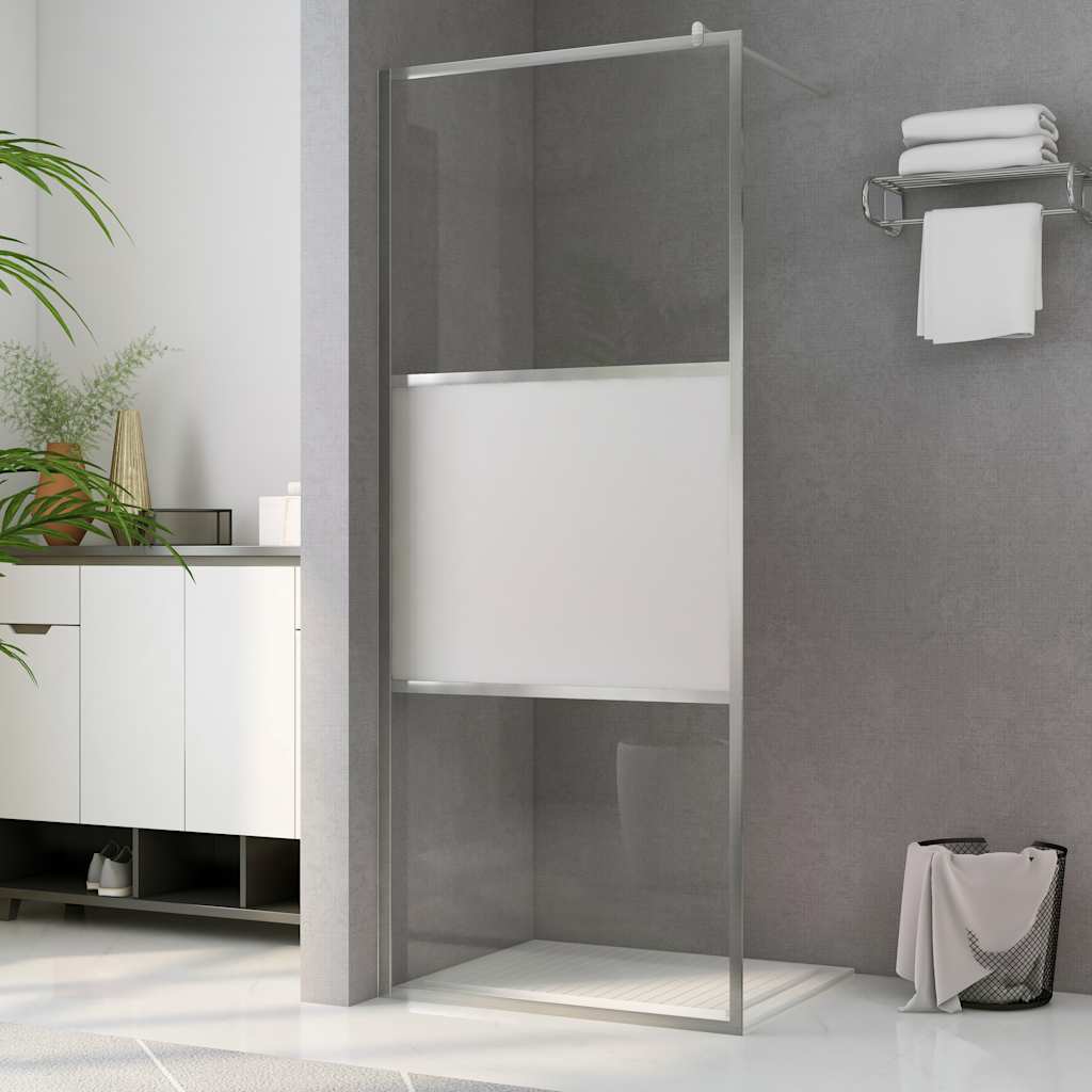 vidaXL Duschwand für Begehbare Dusche mit Klarem ESG-Glas 80x195 cm
