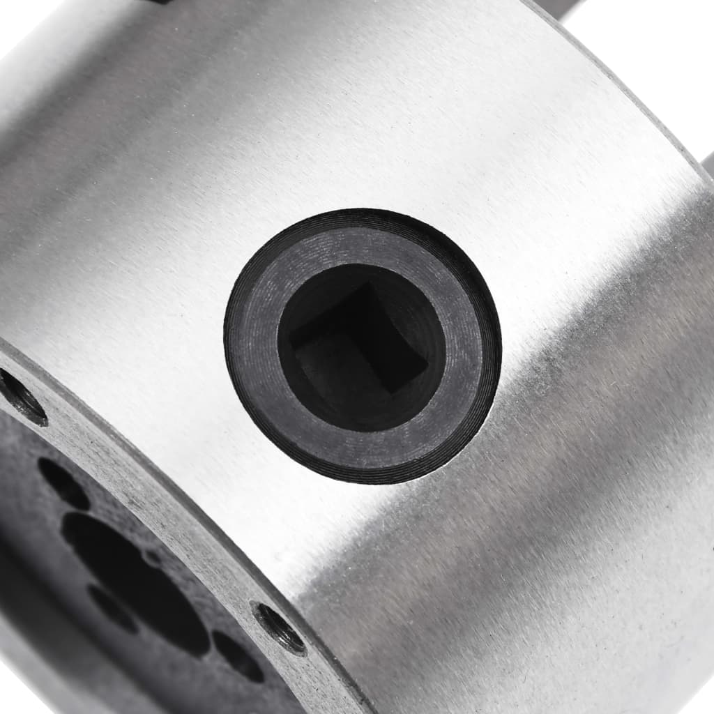 vidaXL 3-Backen-Drehfutter Selbstzentrierend 80 mm Stahl