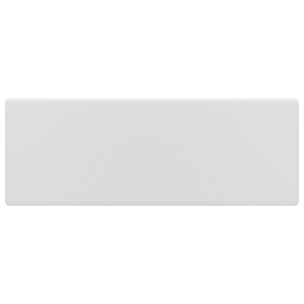 vidaXL Luxus-Waschbecken Überlauf Quadratisch Matt Weiß 41x41 cm