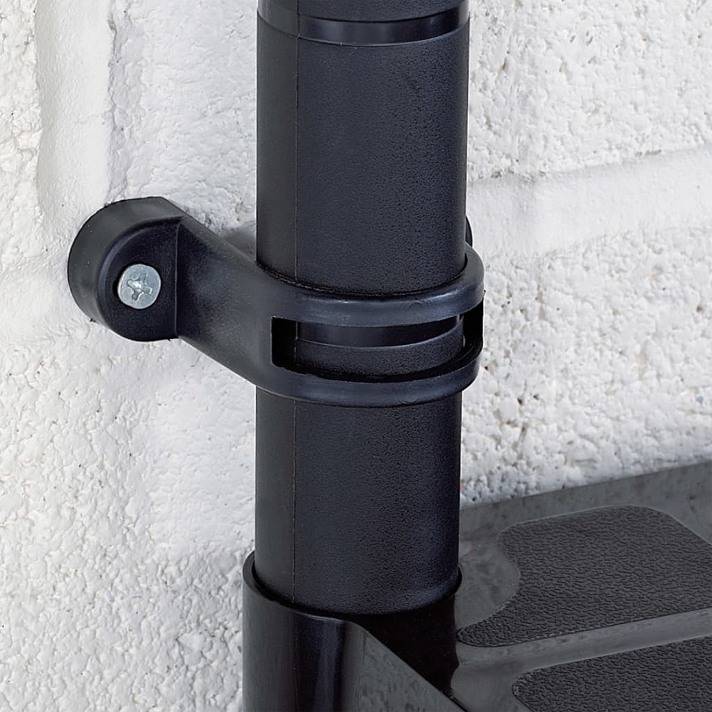 vidaXL Lagerregal 4-Tier Schwarz 61x30,5x130 cm Kunststoff