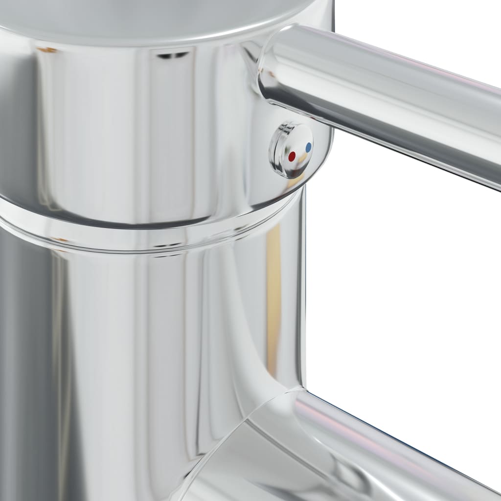 vidaXL Einbauwaschbecken mit Wasserhahn 42x39x18 cm Keramik Weiß