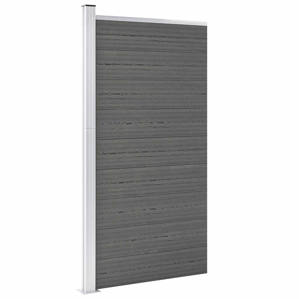 vidaXL Zaunelement WPC 95x186 cm Braun