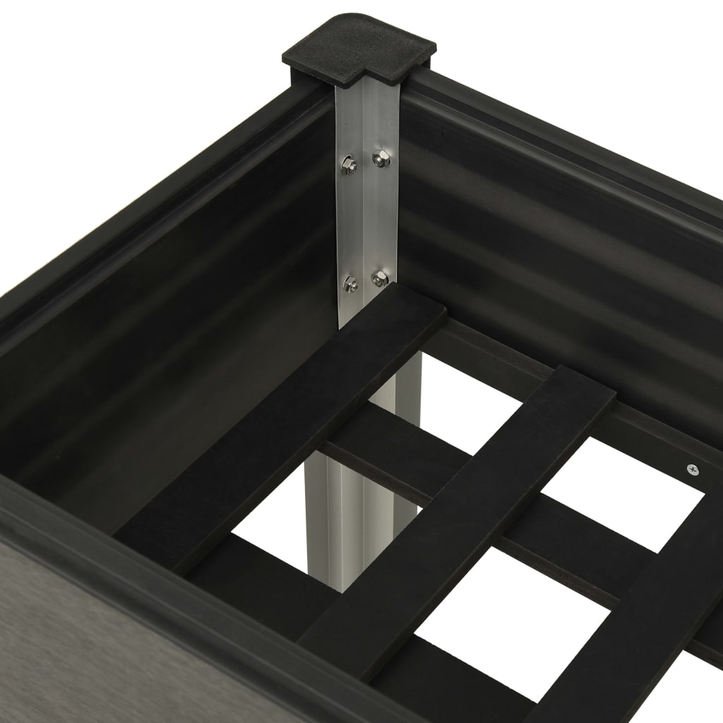 vidaXL Garten-Hochbeet 75x40x75 cm WPC Grau