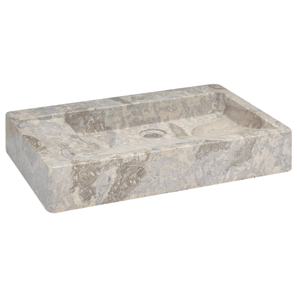 Waschbecken Schwarz 58x39x10 cm Marmor