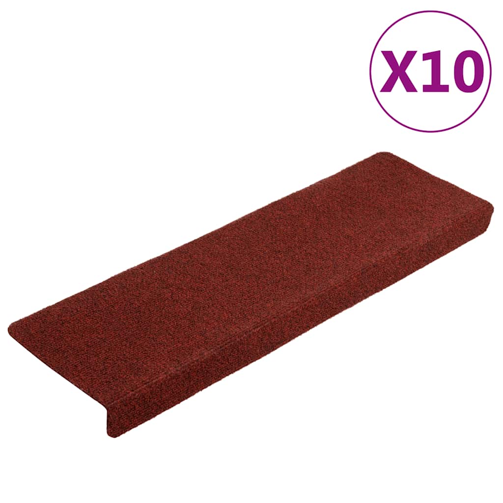 vidaXL Stufenmatten Selbstklebend 15 Stk. 65x21x4 cm Creme Rechteckiger Rand