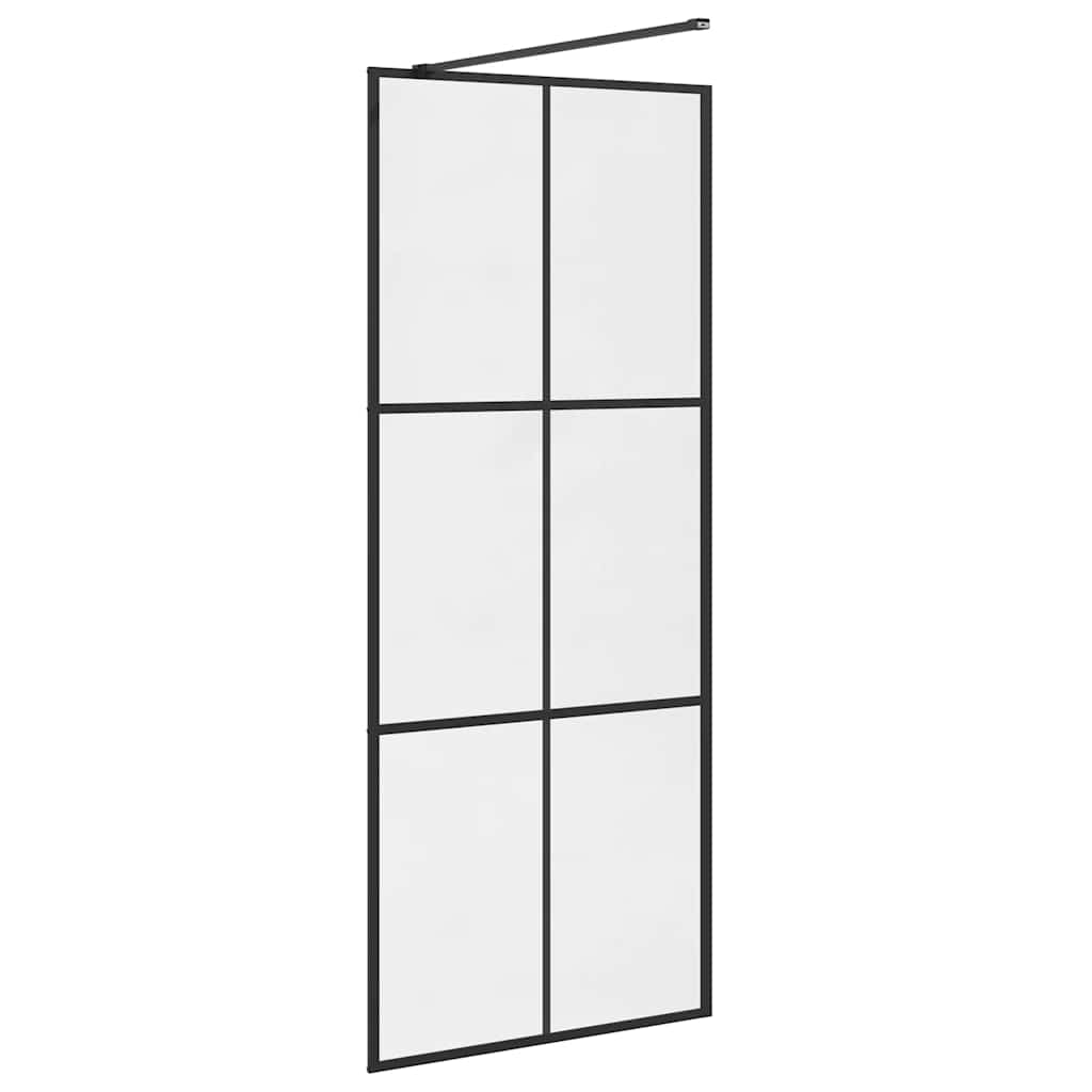vidaXL Duschwand für Begehbare Dusche mit Klarem ESG Glas 80x195 cm