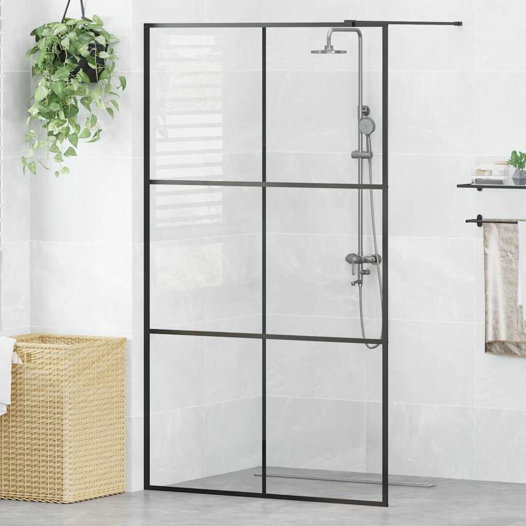 vidaXL Duschwand für Begehbare Dusche mit Klarem ESG Glas 80x195 cm