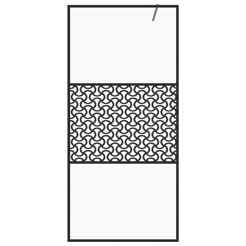 vidaXL Duschwand für Begehbare Dusche mit Klarem ESG Glas 80x195 cm