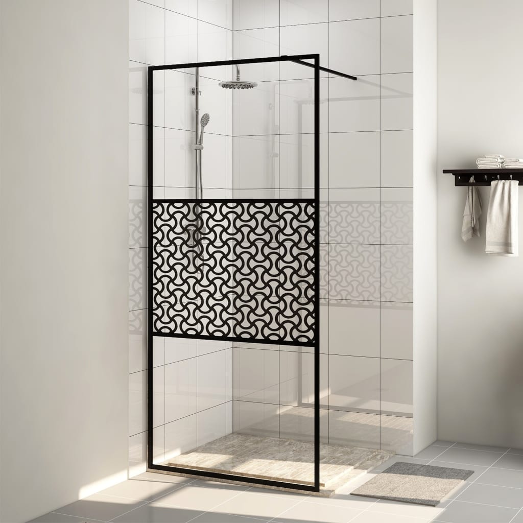 vidaXL Duschwand für Begehbare Dusche mit Klarem ESG Glas 80x195 cm