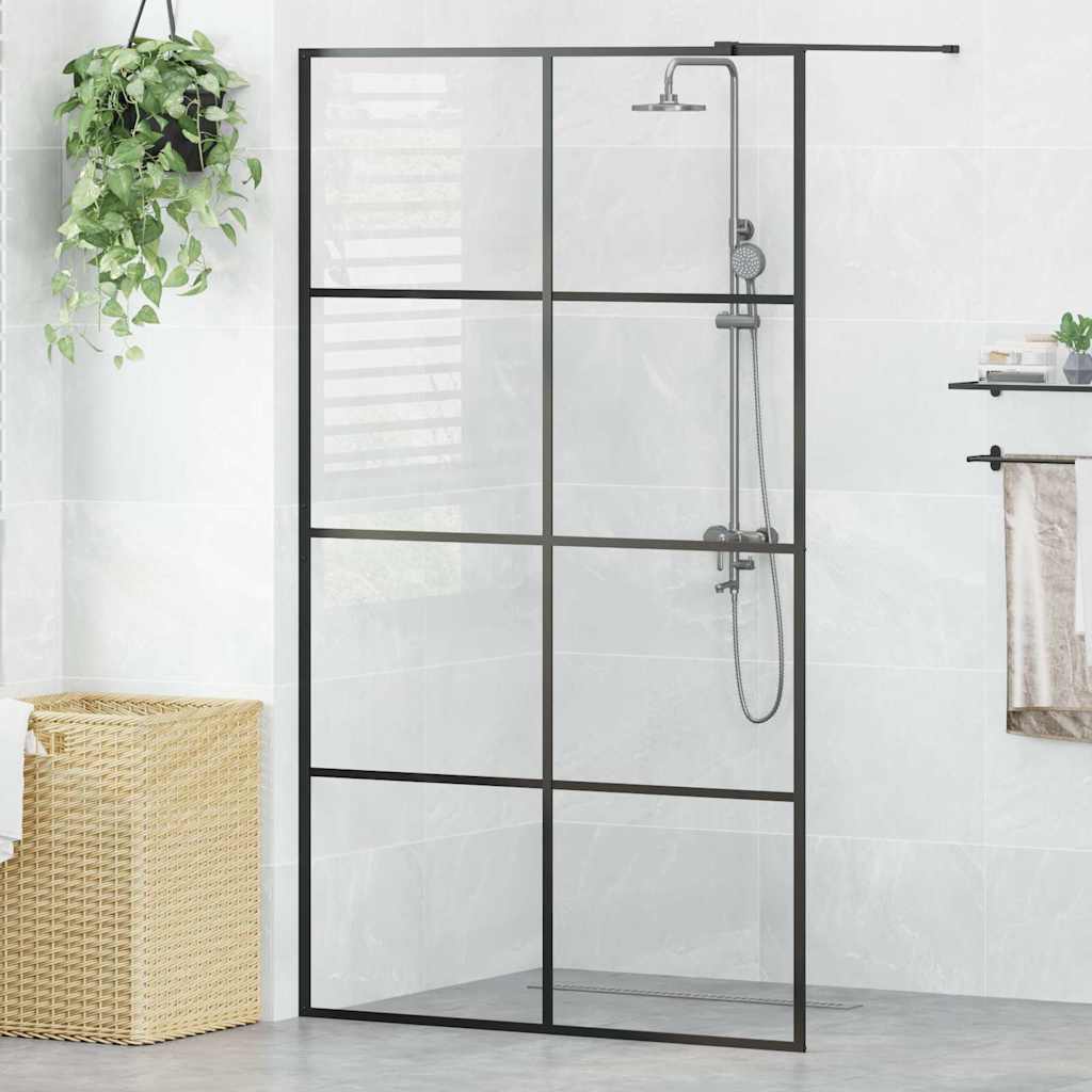 vidaXL Duschwand für Begehbare Dusche mit Klarem ESG Glas 80x195 cm