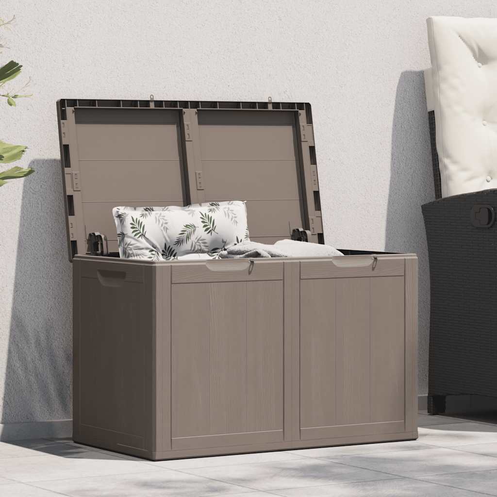vidaXL Garten-Aufbewahrungsbox 90 L Schwarz PP Rattan