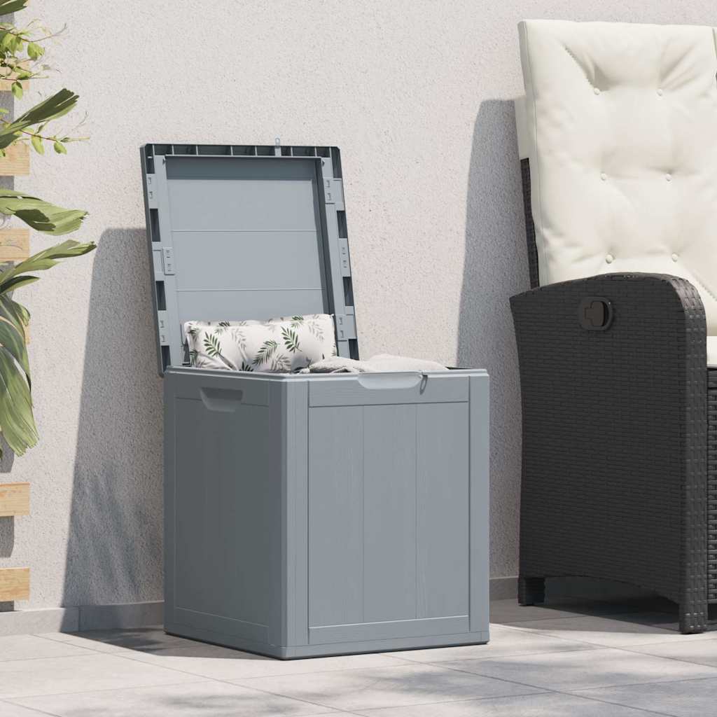 vidaXL Garten-Aufbewahrungsbox 90 L Schwarz PP Rattan