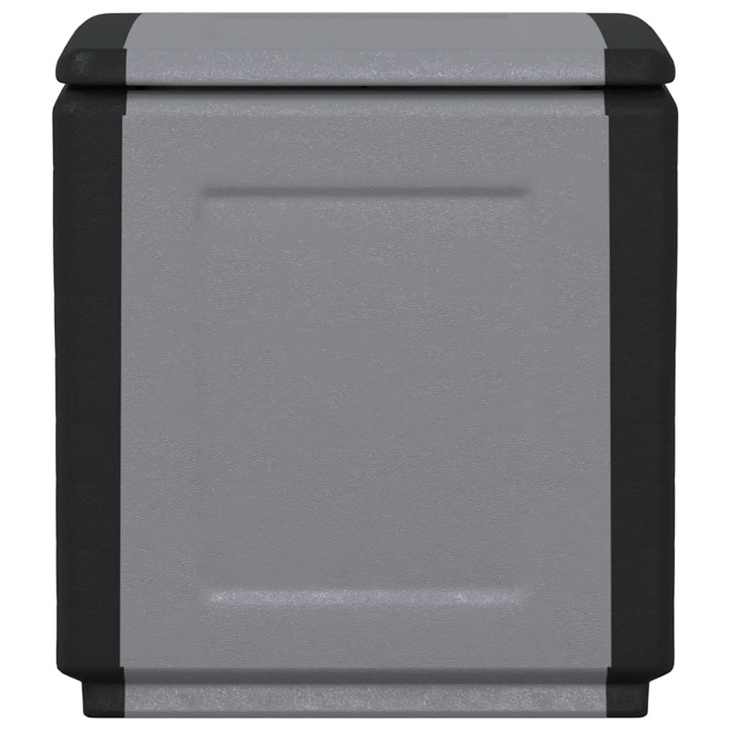 vidaXL Garten-Aufbewahrungsbox 54x53x57 cm 130 L Dunkelgrau Schwarz