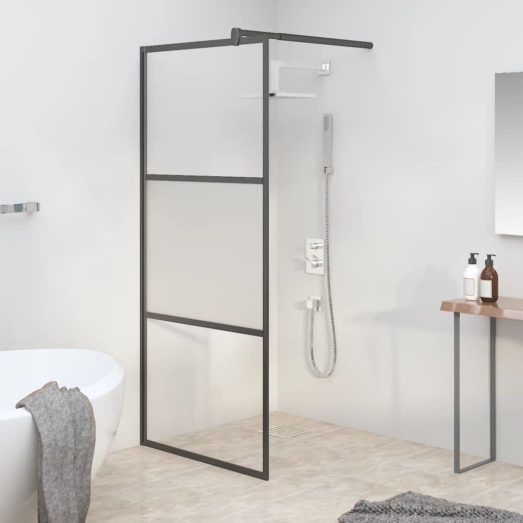 vidaXL Duschwand für Begehbare Dusche mit Klarem ESG-Glas 80x195 cm
