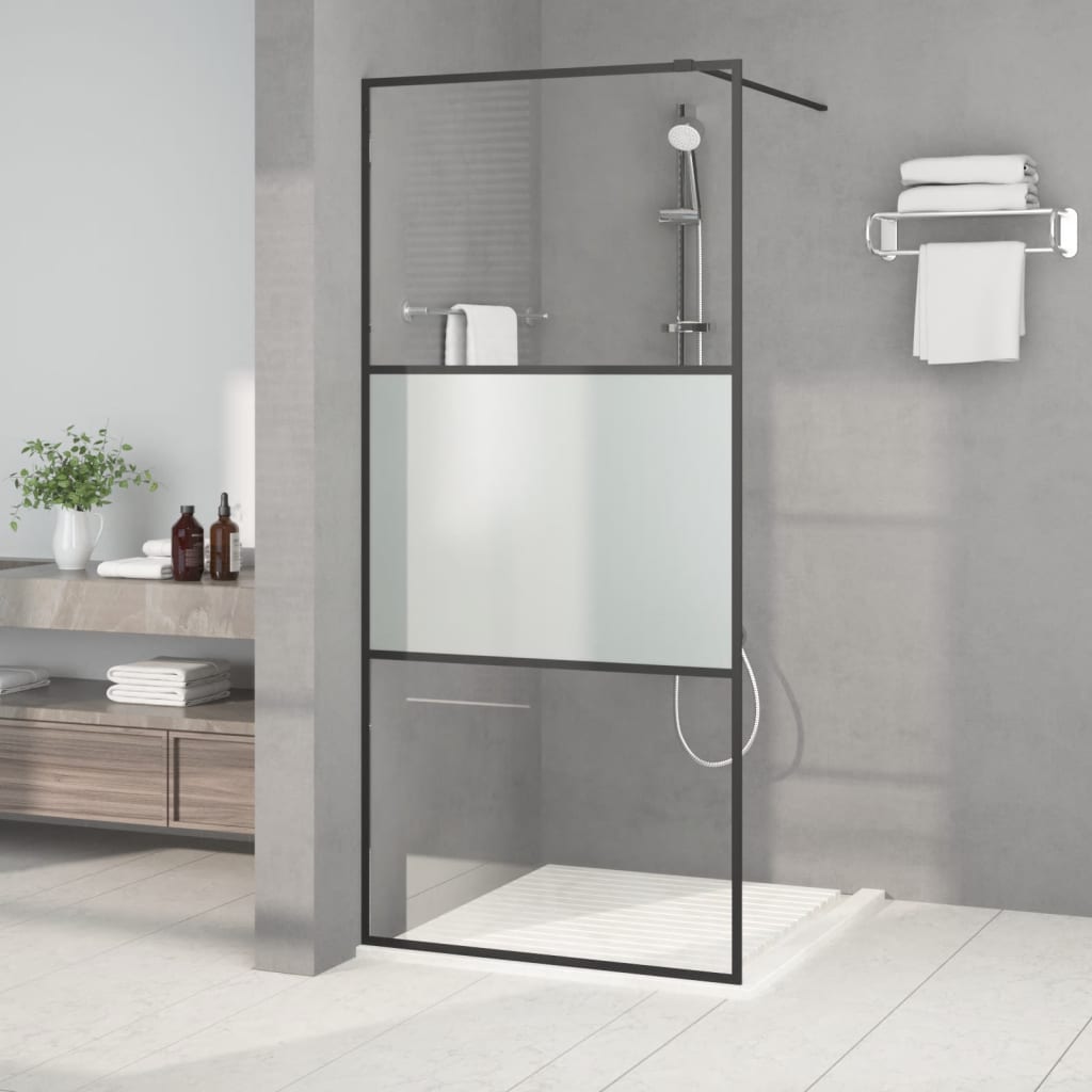 vidaXL Duschwand für Begehbare Dusche mit Klarem ESG Glas 80x195 cm