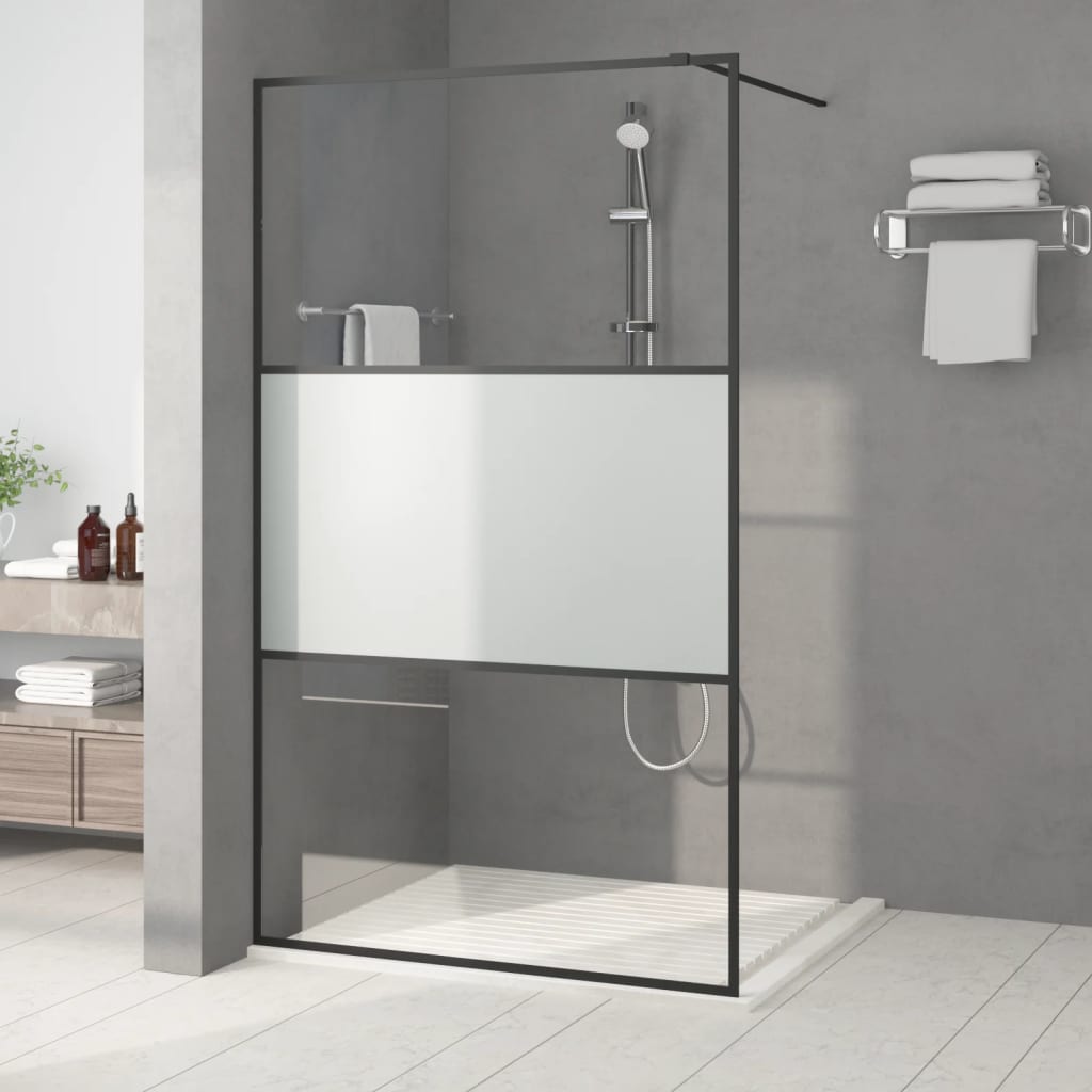vidaXL Duschwand für Begehbare Dusche mit Klarem ESG Glas 80x195 cm