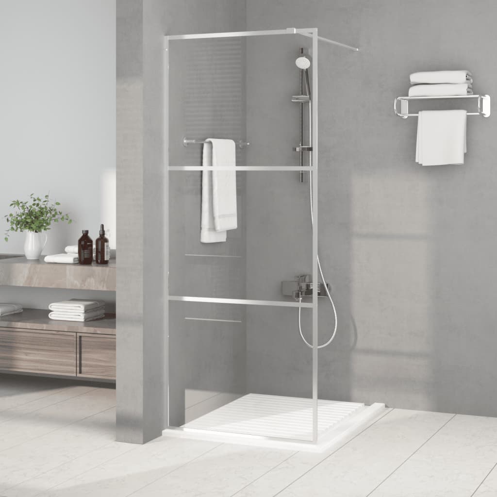 vidaXL Duschwand für Begehbare Dusche mit Klarem ESG Glas 80x195 cm