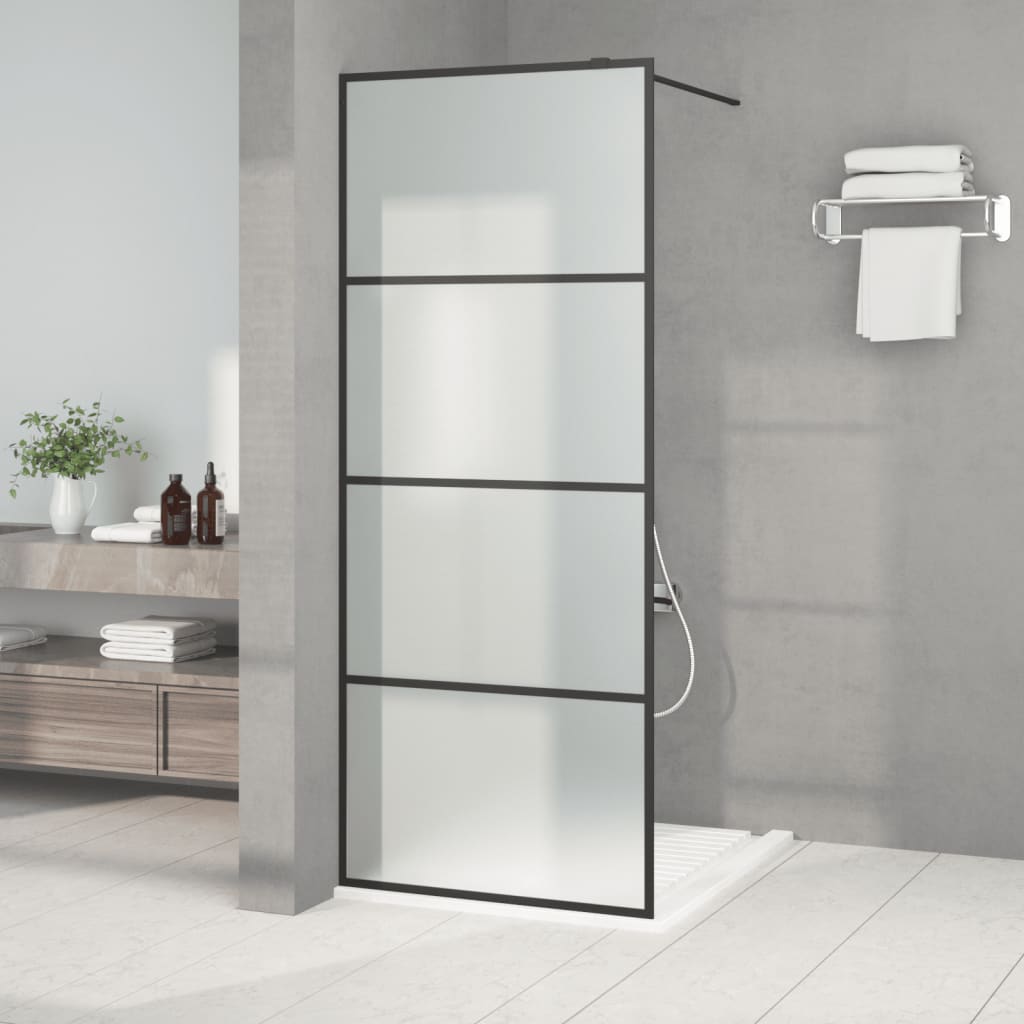 vidaXL Duschwand für Begehbare Dusche mit Klarem ESG Glas 80x195 cm