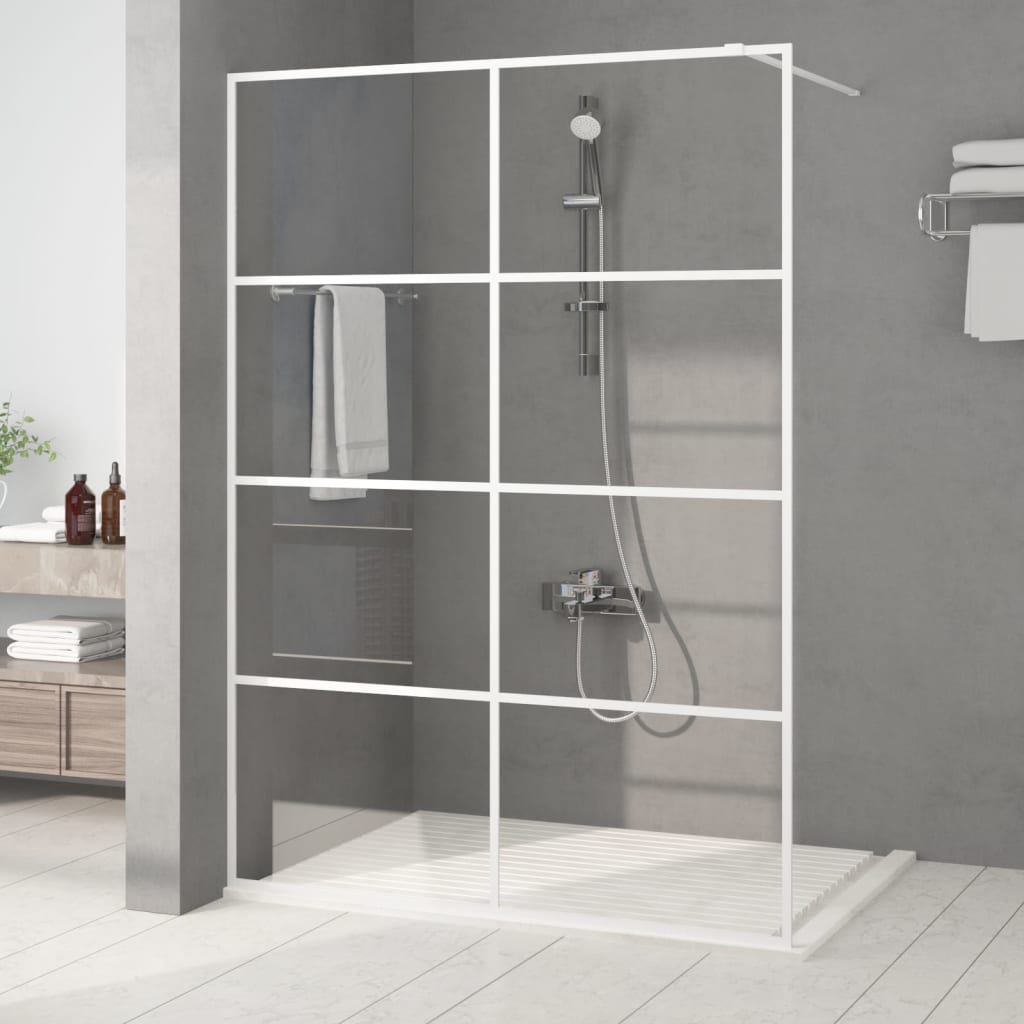 vidaXL Duschwand für Begehbare Dusche mit Klarem ESG Glas 80x195 cm