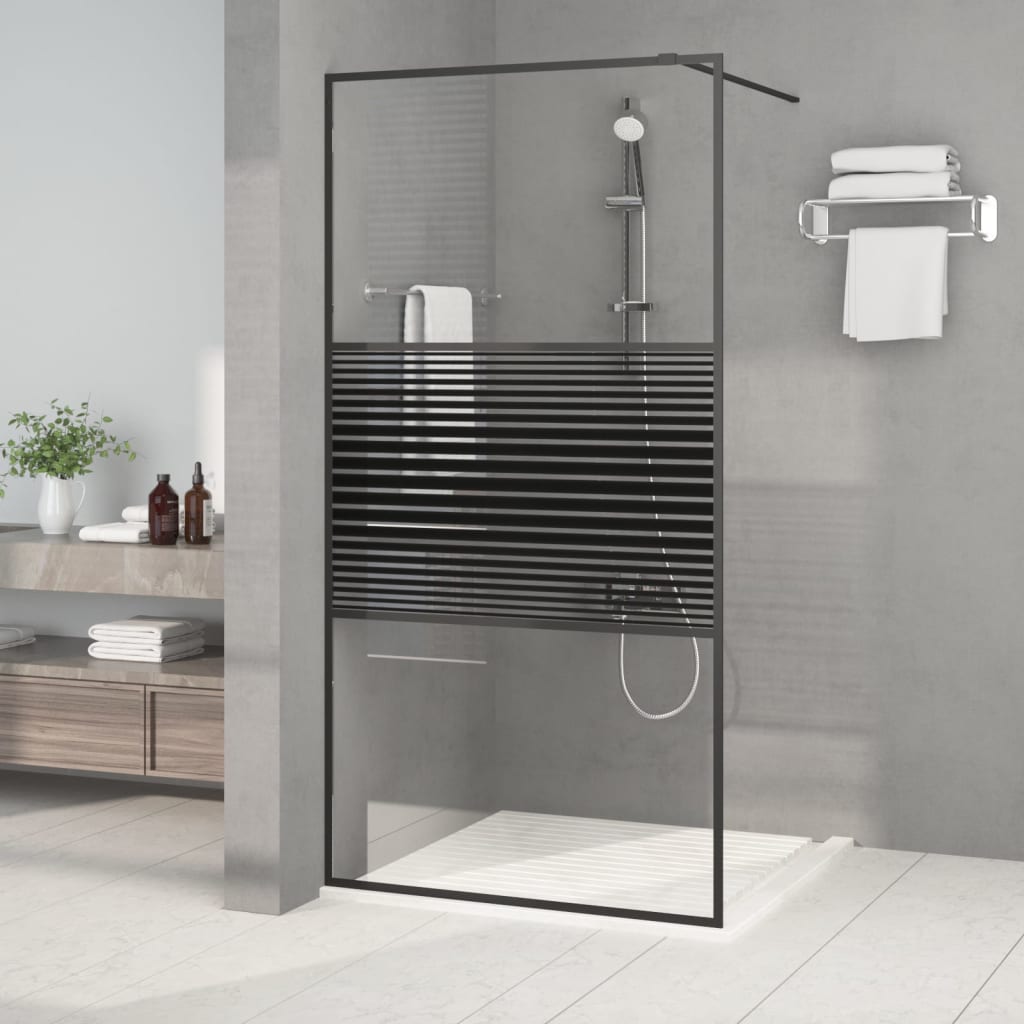 vidaXL Duschwand für Begehbare Dusche mit Klarem ESG Glas 80x195 cm