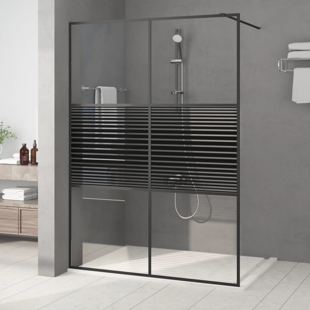 vidaXL Duschwand für Begehbare Dusche mit Klarem ESG Glas 80x195 cm