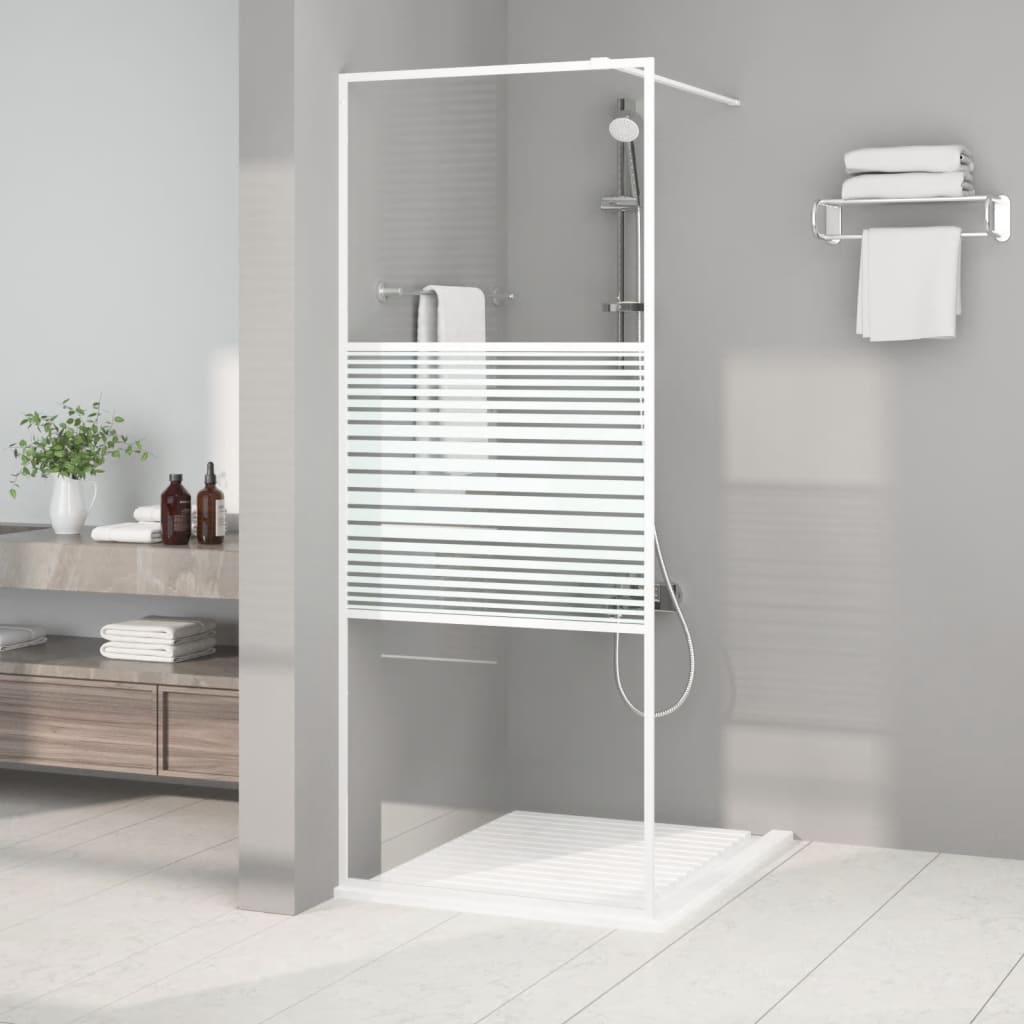 vidaXL Duschwand für Begehbare Dusche mit Klarem ESG Glas 80x195 cm