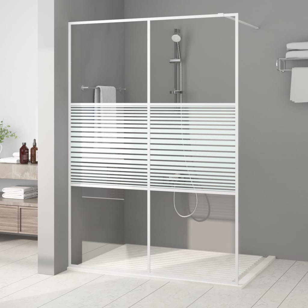 vidaXL Duschwand für Begehbare Dusche mit Klarem ESG Glas 80x195 cm