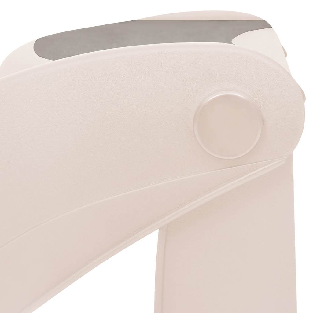 vidaXL Hundetreppe mit 3 Stufen Klappbar Creme 50x38x38 cm Kunststoff