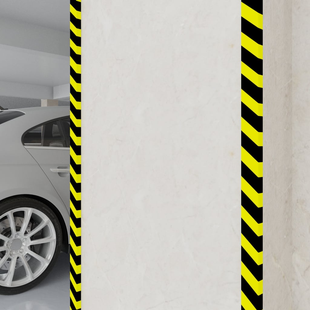 vidaXL Kantenschoner Gelb & Schwarz 4x3x100 cm PU