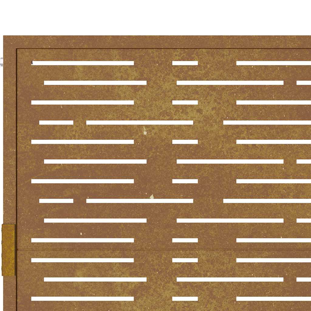 vidaXL Gartentor 100x75 cm Cortenstahl Quadratisches Design