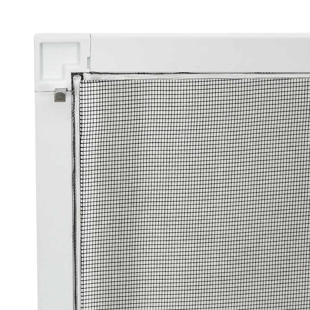 vidaXL Insektenschutz für Fenster Weiß 80x100 cm