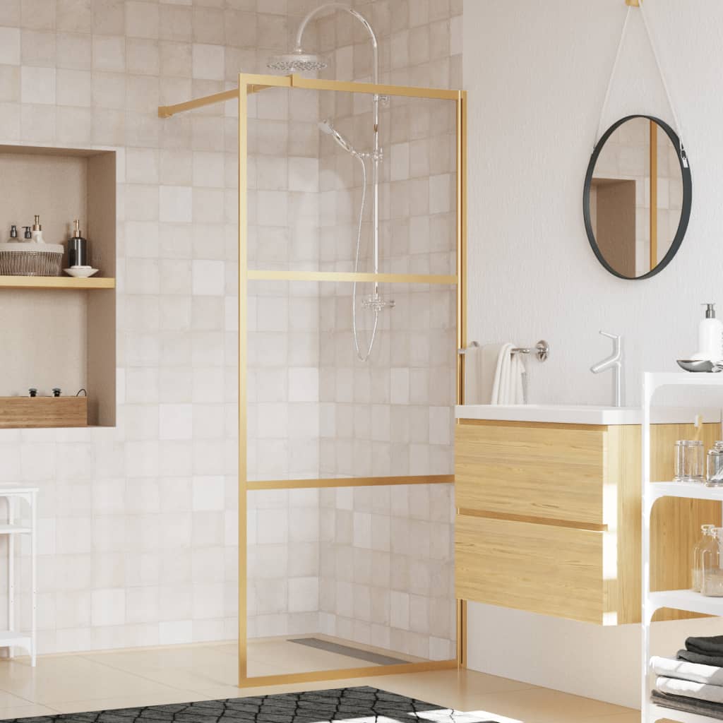 vidaXL Duschwand für Begehbare Dusche mit Klarem ESG-Glas 80x195 cm
