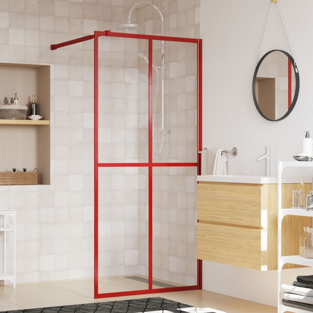 vidaXL Duschwand für Walk-in Dusche Klares Sicherheitsglas 80x195 cm
