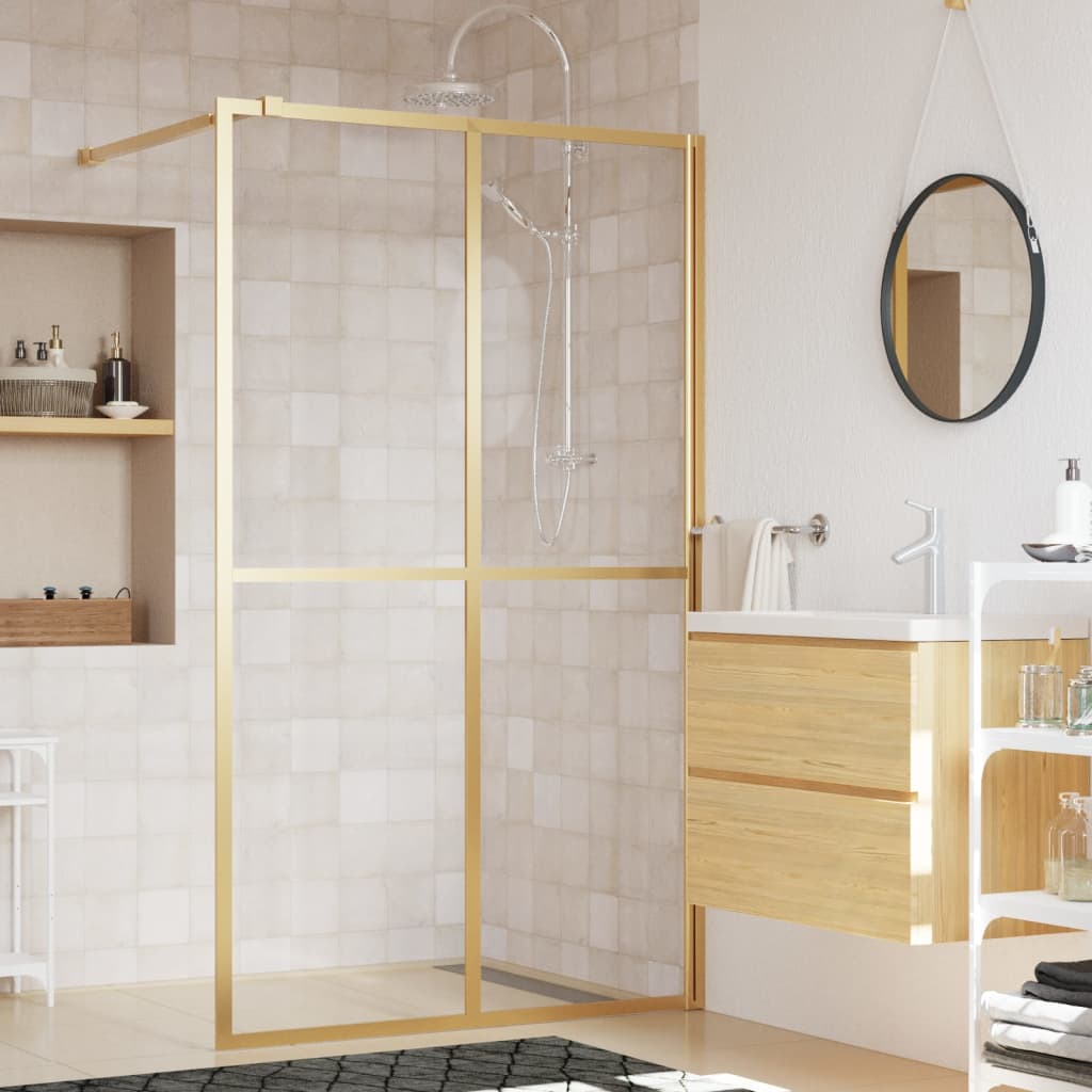 vidaXL Duschwand für Walk-in Dusche Klares Sicherheitsglas 80x195 cm