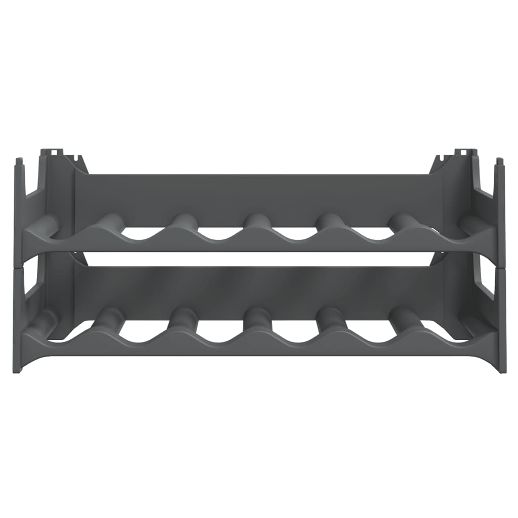 vidaXL Weinregal für 12 Flaschen PP Stapelbar