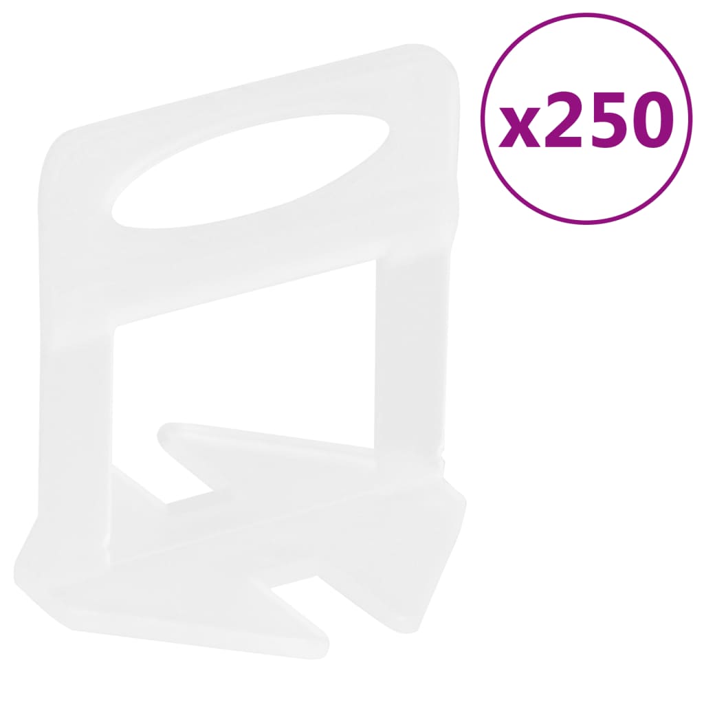 vidaXL Fliesen-Nivellierclips 250 Stk. 1 mm