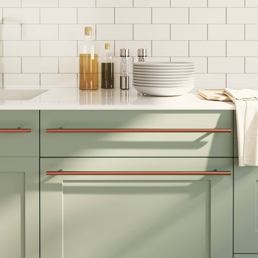 vidaXL Möbelgriffe 10 Stk. Silbern 64 mm Edelstahl