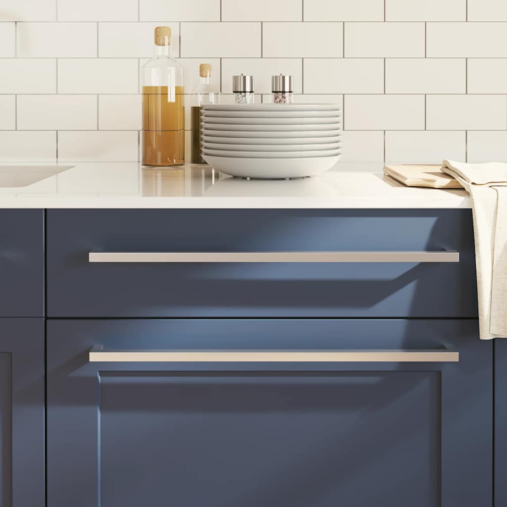 vidaXL Möbelgriffe 10 Stk. Silbern 64 mm Edelstahl