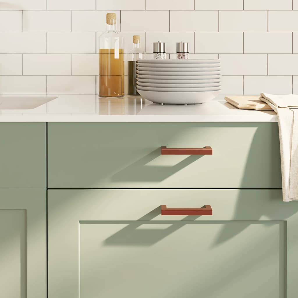 vidaXL Möbelgriffe 10 Stk. Silbern 64 mm Edelstahl