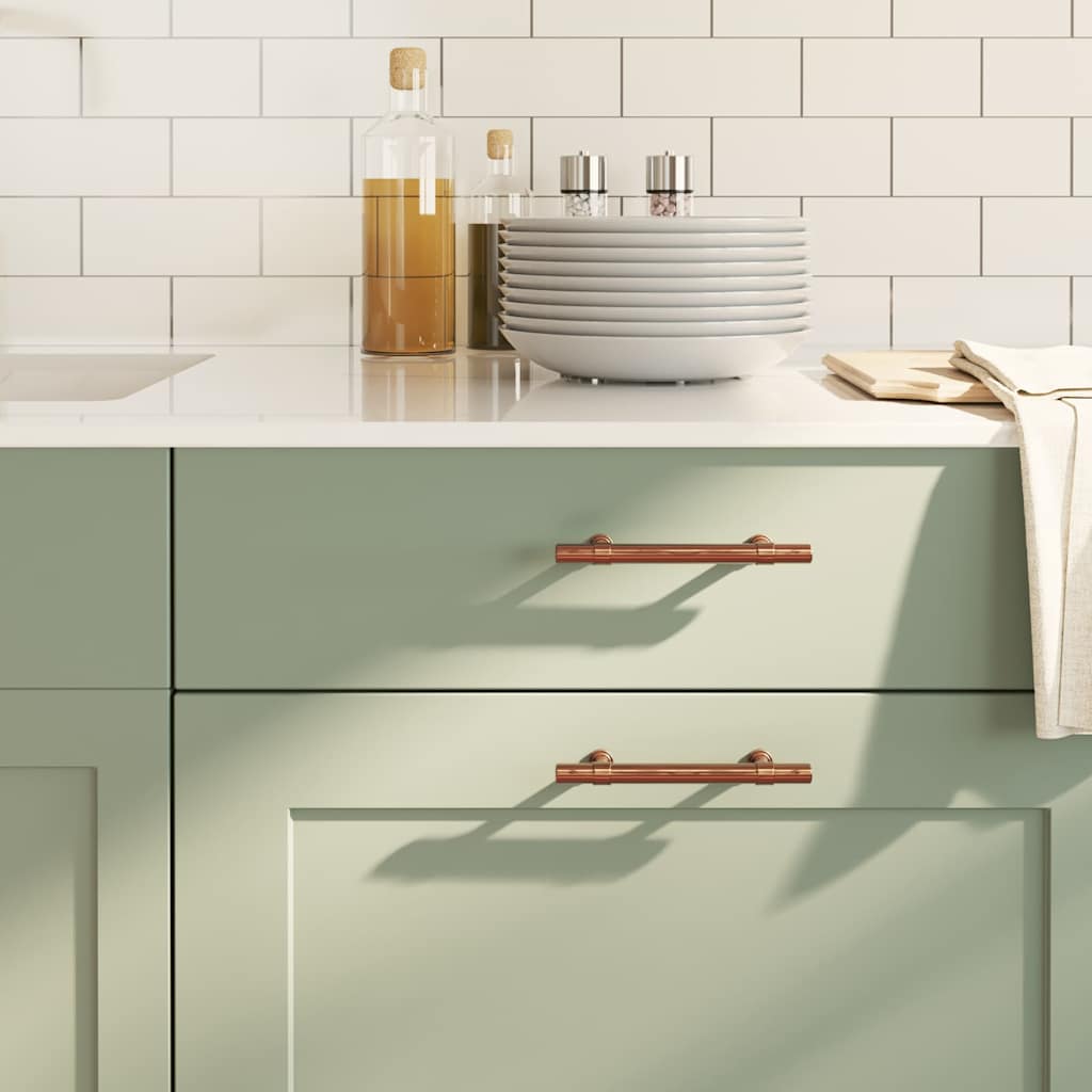 vidaXL Möbelgriffe 10 Stk. Silbern 96 mm Edelstahl