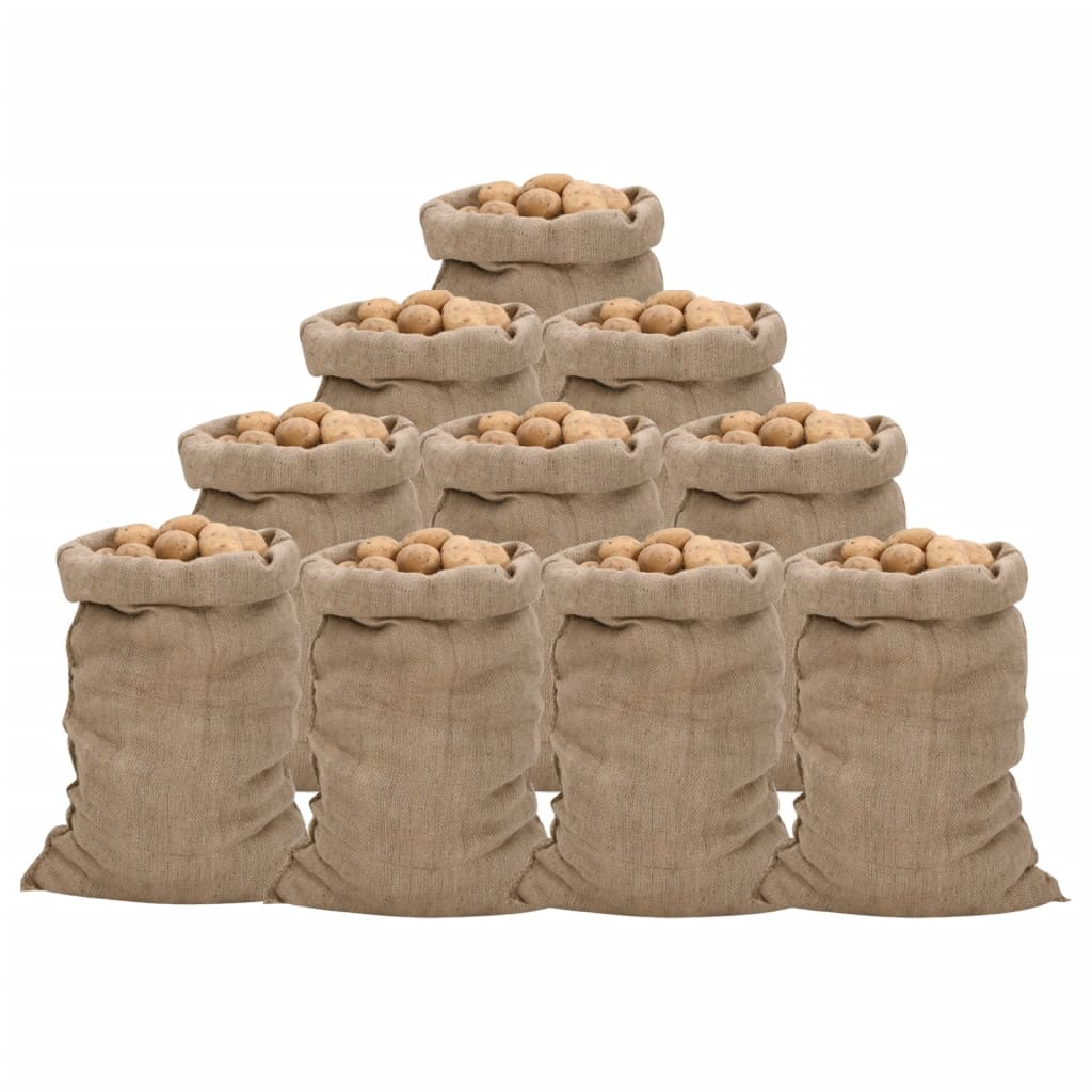 vidaXL Jutesäcke 5 Stk. 60x105 cm 100% Jute 340 g/m²