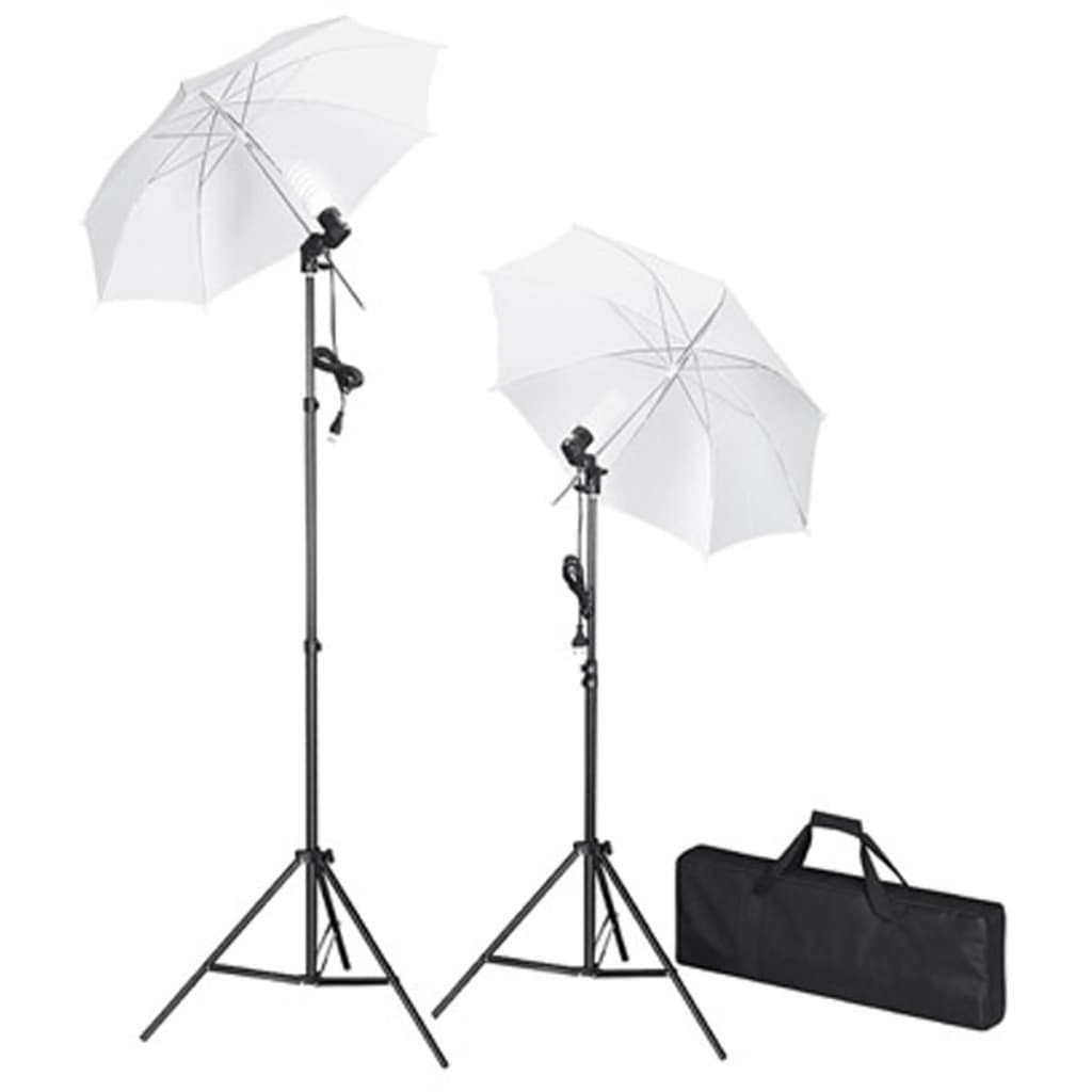 vidaXL Fotostudio-Set mit Grünem Hintergrund 600×300 & Leuchten